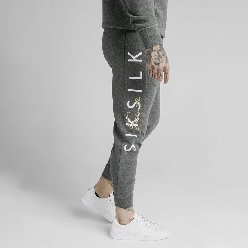 New Suit Men Sportswear Tracksuit Autumn Winter Sik Silk Suit Hoodies Sweatshirts Casual Joggers Pants Sweatpants Track Sets Men