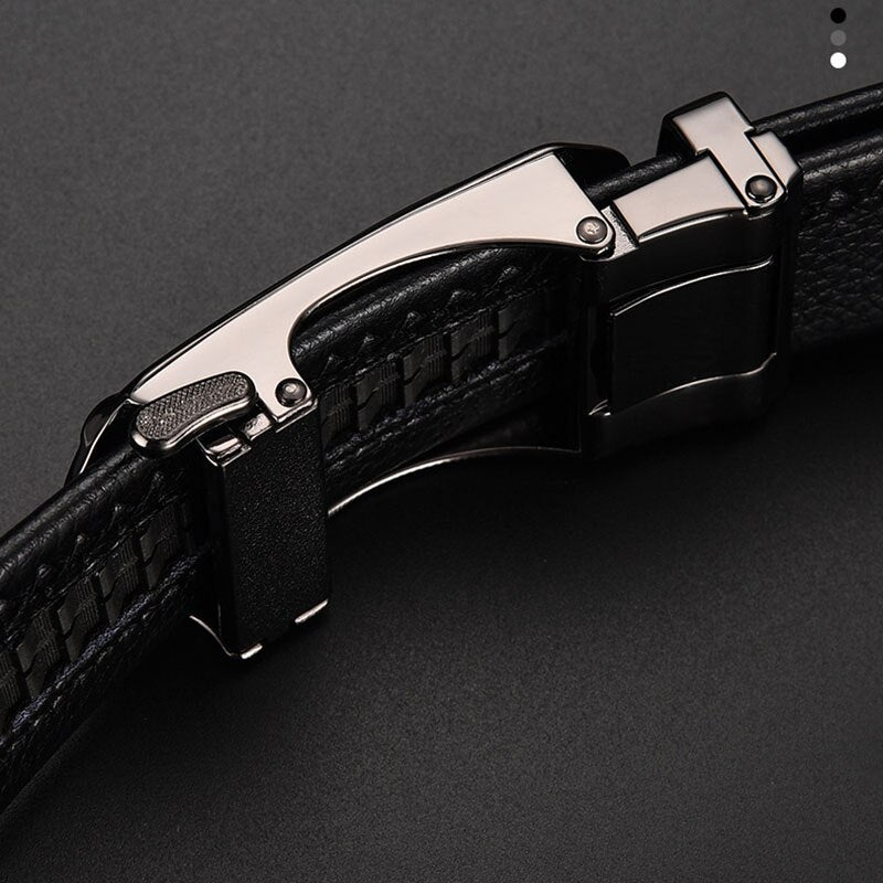 Plus LONG Size 130 140 150 160 170 180cm Belt for Men Famous Brand Designer Automatic Buckle Wast Straps Belt Genuine Leather