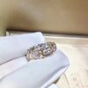 Cross 10K Gold 4mm Lab Diamond Ring 925 sterling silver Engagement Wedding band Rings for Women men Jewelry