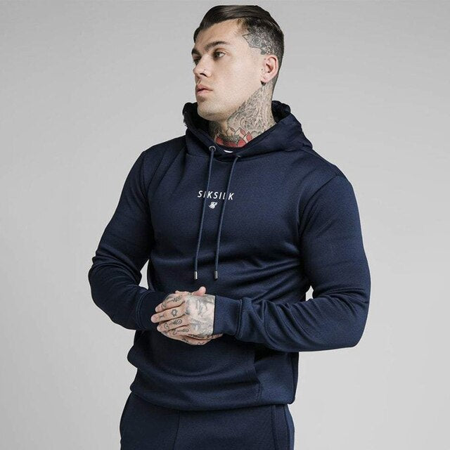 New Suit Men Sportswear Tracksuit Autumn Winter Sik Silk Suit Hoodies Sweatshirts Casual Joggers Pants Sweatpants Track Sets Men