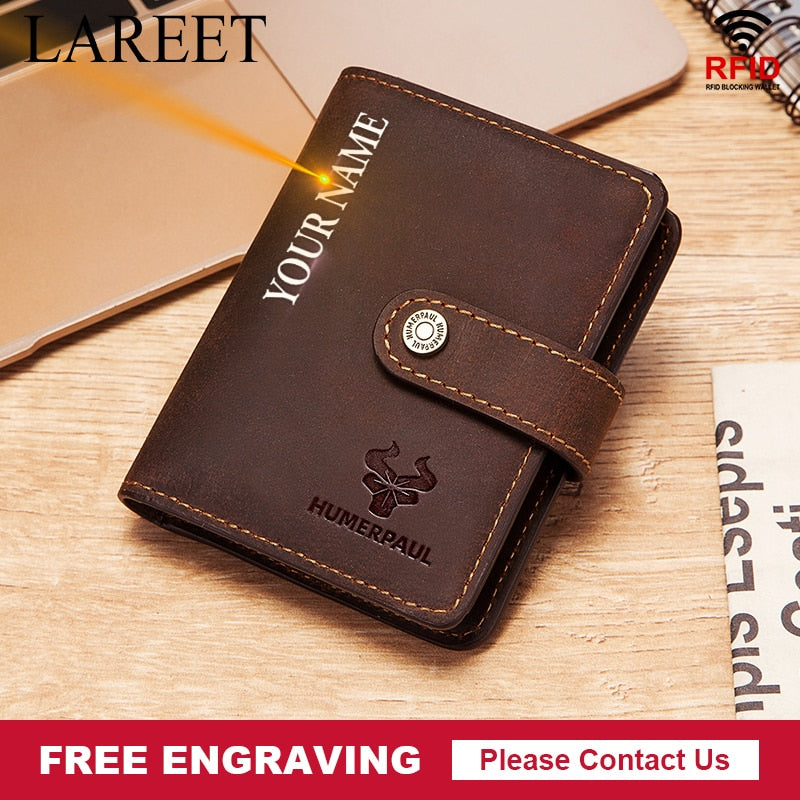 Thin Genuine Leather Man Wallets Credit Card Case ID Holder Short Zipper Purse Credential Bag Luxury Business Slim Male Walet