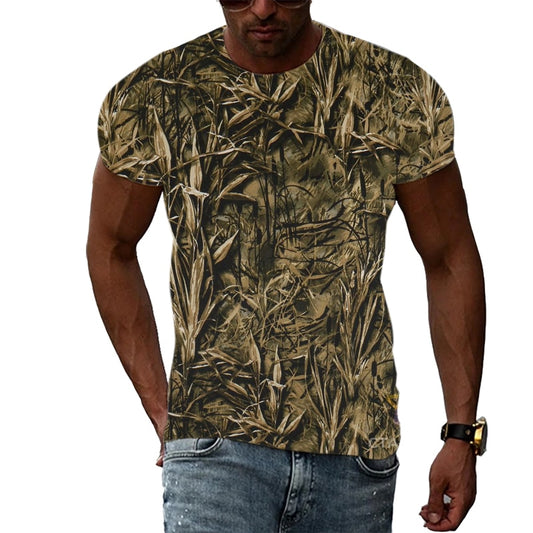 Summer Fashion Personality Camouflage T-shirt men Interesting Casual Print short sleeve t-shirts Hip Hop harajuku Trend T-shirts