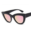 DRESSUUP 13 Colors Sunglasses Women Cat Eye Retro Thick Frame Brand Designer Eyewear Fashiong Mirror Lens Ladies Sun Glasses