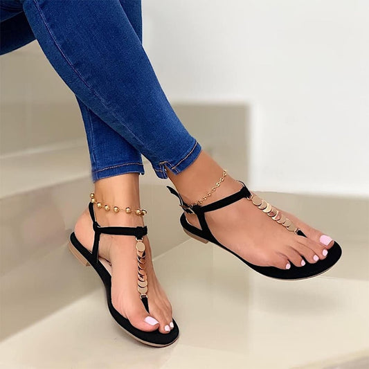 Women's Sandals 2022 Clip Toe Female Shoes Summer Fashion Flip Flops Comfort Flats Woman Buckle Straps Beach Ladies Sandalias