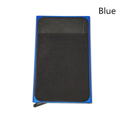 Men Women Pop-Up RFID Card Wallet, Mini Metal Aluminum Protective Gear Storage Bag, Quick Release Smart Wallet  id holder