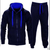 Pop Nice Autumn Winter Men's Sweatsuit Sets 2 Piece Zipper Jacket Track Suit Pants Casual Tracksuit Men Sportswear Set Clothes