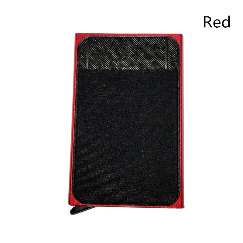 Men Business Aluminum  Cash ID Card Holder RFID Blocking Slim Metal Wallet Coin Purse card case  credit card wallet rfid wallet