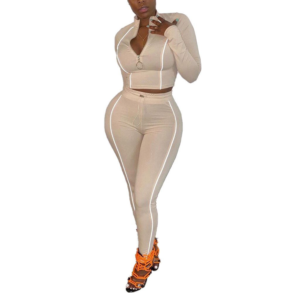 Women Seamless Yoga Set Gym Clothing Fitness Leggings Sexy Sport Suit Women Long Sleeve Tracksuit Active Wear Zipper Workout Set