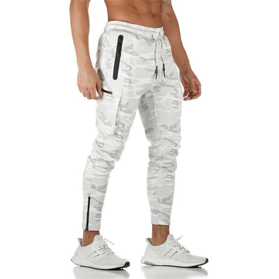 2023 Brand Men's Sports Pants Casual Multi Pocket Zipper Men's Pants Outdoor Solid Color Bodybuilding Pants Street Clothing