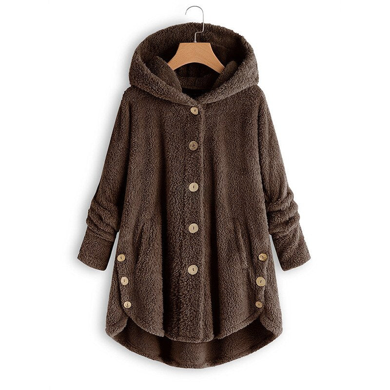 2023 Autumn and Winter Dress Women's Medium Length Lamb Plush Double sided Fleece Coat Women