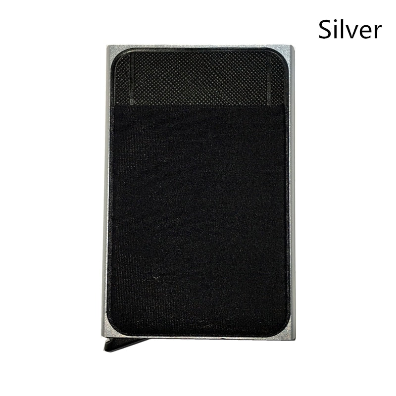 Men Business Aluminum  Cash ID Card Holder RFID Blocking Slim Metal Wallet Coin Purse card case  credit card wallet rfid wallet