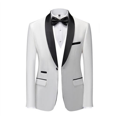 Men Skinny Terno Masculino Formal Slim Fit Tuxedo Prom Suit / Male Groom Wedding Blazers High Quality Dress Jacket Coat
