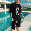 Men's Summer Tracksuit Set 3D Printed T-shirt Set Sportswear Male Oversized Clothing Shorts Suit Men's 2 Piece Outfit Track suit